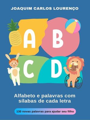 cover image of Alfabeto e palavras com sílabas de cada letra
